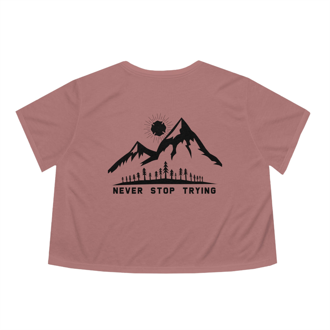 Never Stop Trying Crop Shirt