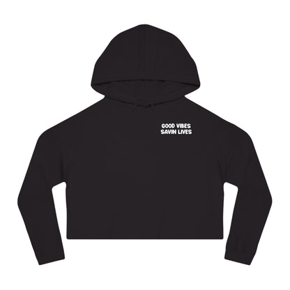 Good Vibes Crop Hoodie