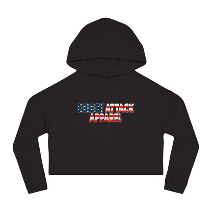 Patriotic Crop Hoodie "USA"