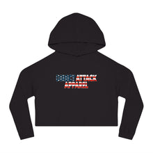 Load image into Gallery viewer, Patriotic Crop Hoodie &quot;USA&quot;
