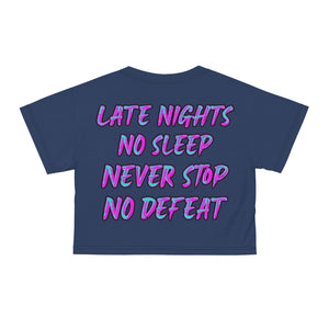 No Defeat Crop Shirt
