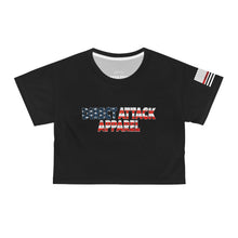 Load image into Gallery viewer, Patriotic Crop Shirt &quot;USA&quot;
