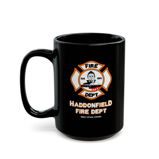 Haddonfield FD Black Mug 15oz