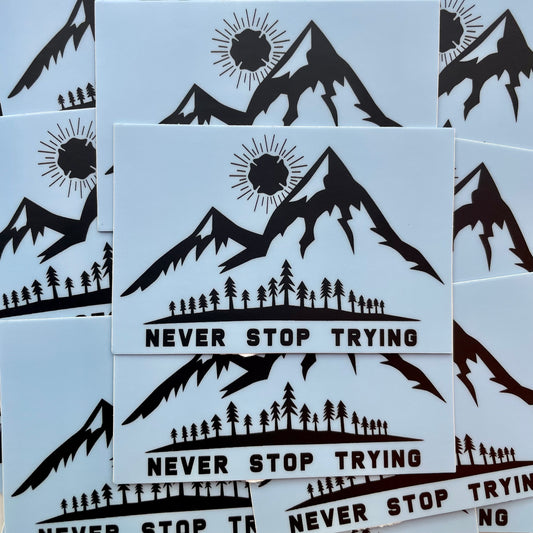 Never Stop Trying Sticker